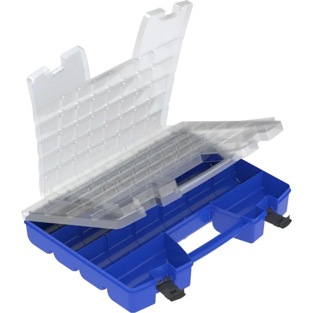 06118 Multi Compartment Hardware and Crafts Portable Organizer Storage Case, (18-Inch x 13-Inch x 4-Inch), Blue
06118 Multi Compartment Hardware and Crafts Portable Organizer Storage Case, (18-Inch x 13-Inch x 4-Inch), Blue