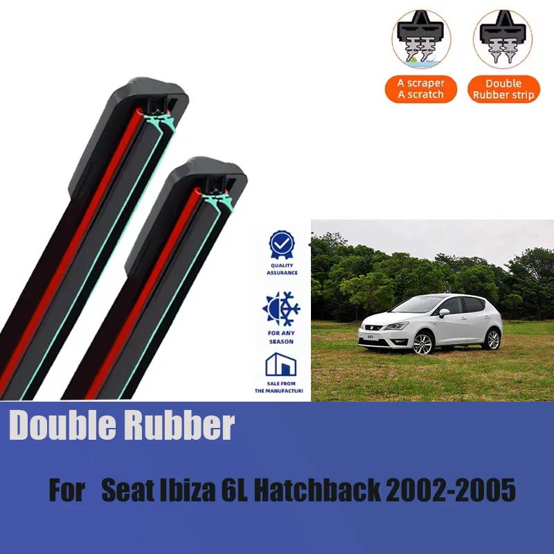 For Seat Ibiza 6L Hatchback 2002-2005 1set Front Windshield Wiper Blades Windscreen Wipers 2003 2004 Accessories
For Seat Ibiza 6L Hatchback 2002-2005 1set Front Windshield Wiper Blades Windscreen Wipers 2003 2004 Accessories
