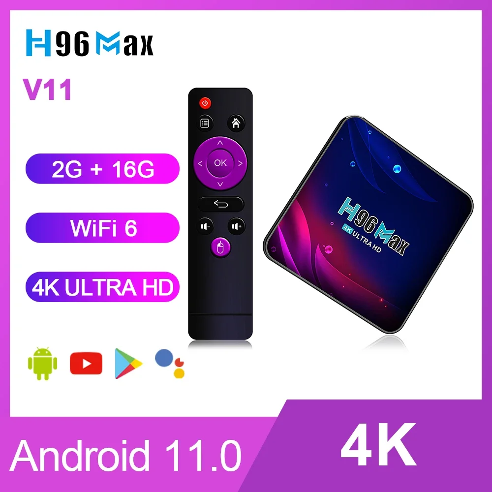 H96 Max V11 tvbox Android tv box new smart set-top box 4k HD iptv Google 3D Video BT4.0 4GB RAM Rockchip
H96 Max V11 tvbox Android tv box new smart set-top box 4k HD iptv Google 3D Video BT4.0 4GB RAM Rockchip