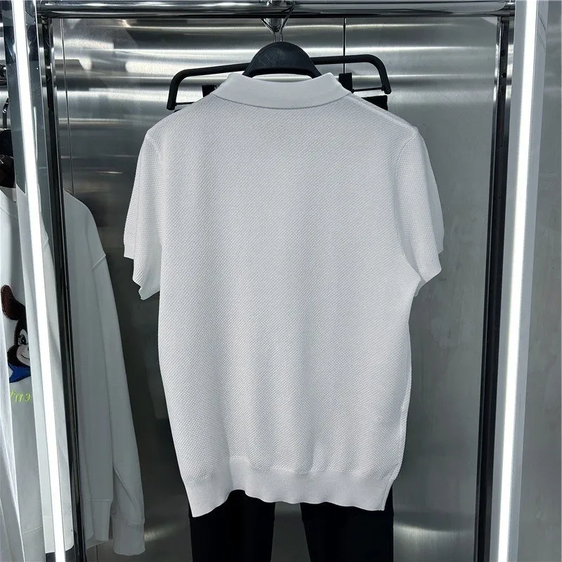 TRSYPHXM POLO Knitted Short Sleeve T-shirt for Men 2025 New Summer Personalized Solid Color Simple Half Sleeve Collar Top Trendy
TRSYPHXM POLO Knitted Short Sleeve T-shirt for Men 2025 New Summer Personalized Solid Color Simple Half Sleeve Collar Top Trendy