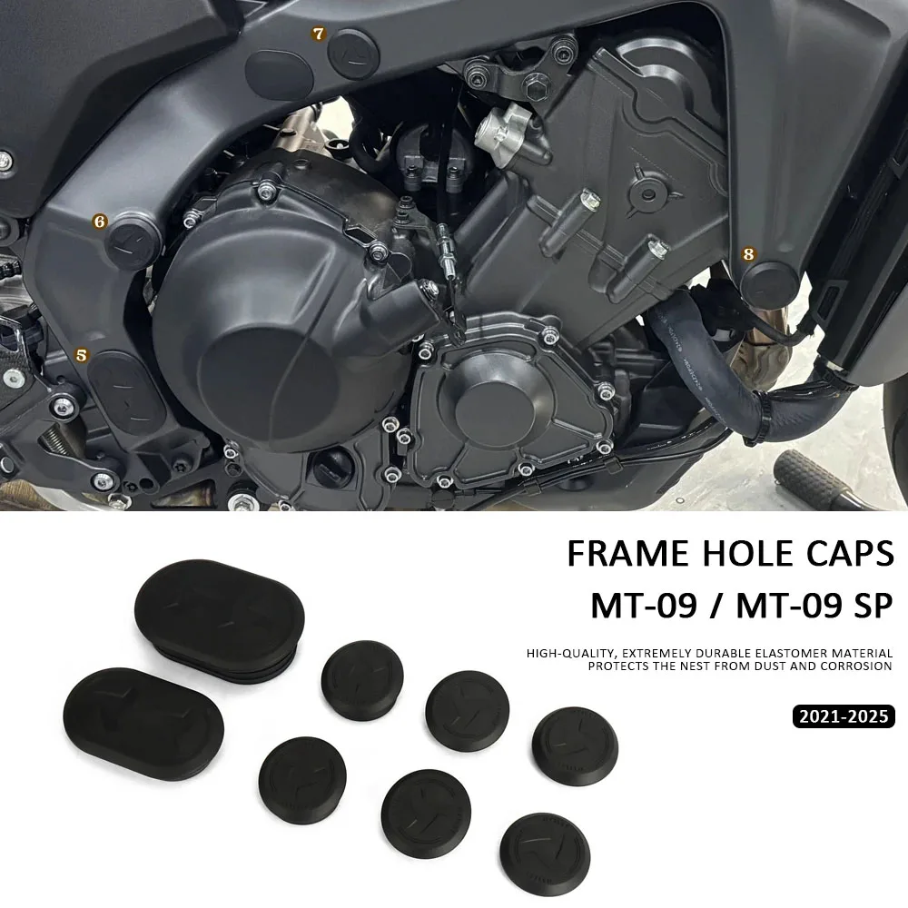 For YAMAHA MT 09 MT-09 SP 2021-2025 Frame Hole Cover Caps Plug Motorcycle Frame Cap Decoration Kit MT09 SP 2022 2023 2024
For YAMAHA MT 09 MT-09 SP 2021-2025 Frame Hole Cover Caps Plug Motorcycle Frame Cap Decoration Kit MT09 SP 2022 2023 2024