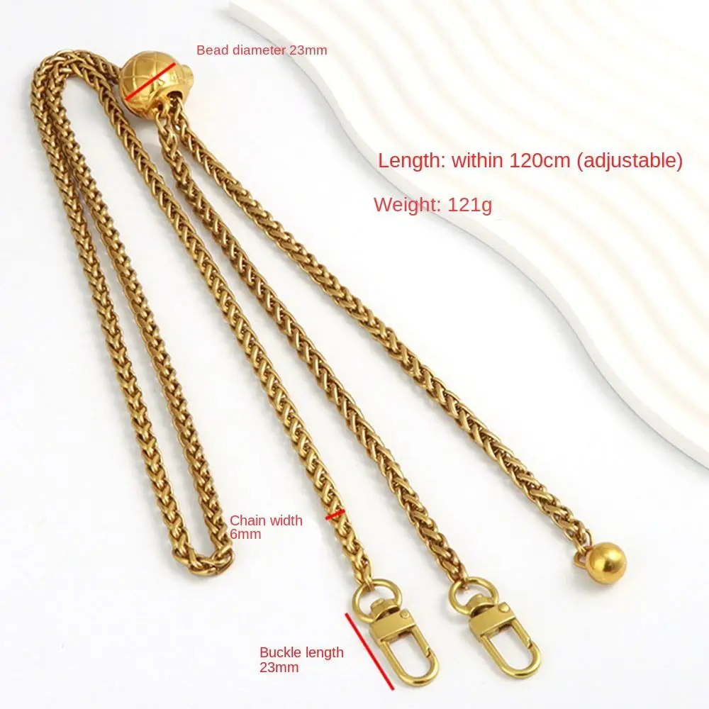 DIY Bag Accessories Golden Silvery Metal Bag Chains Replacement Adjustable Shoulder Bag Straps Purse Chain Belt
DIY Bag Accessories Golden Silvery Metal Bag Chains Replacement Adjustable Shoulder Bag Straps Purse Chain Belt