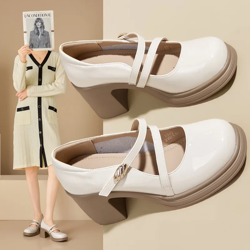 Black Mary Jane Shoes Spring 2026 Commuter Treasure Shoe Square Head Women's Slip-On Buckle Flat Versatile Casual Fashion Sin...
Black Mary Jane Shoes Spring 2026 Commuter Treasure Shoe Square Head Women's Slip-On Buckle Flat Versatile Casual Fashion Sin...