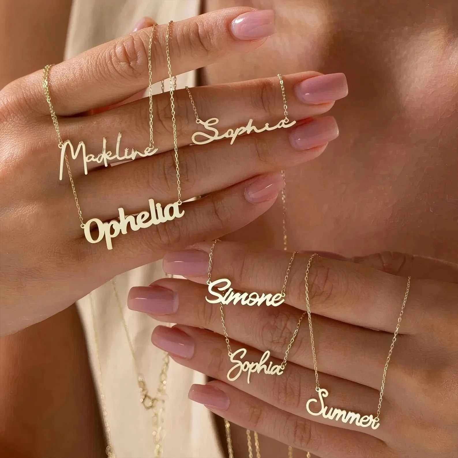 Amaxer Personalised Custom Name Necklace for Women Cursive Letter Pendant Stainless Steel Chains Jewelry Couple Weddings Gifts
Amaxer Personalised Custom Name Necklace for Women Cursive Letter Pendant Stainless Steel Chains Jewelry Couple Weddings Gifts