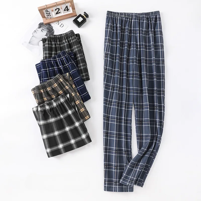 Plus Size Pajama Pants Men Cotton Jersey Casual Pants Loose Breathable Simple Plaid Trousers Student Home Pants Sleeping Pants
Plus Size Pajama Pants Men Cotton Jersey Casual Pants Loose Breathable Simple Plaid Trousers Student Home Pants Sleeping Pants