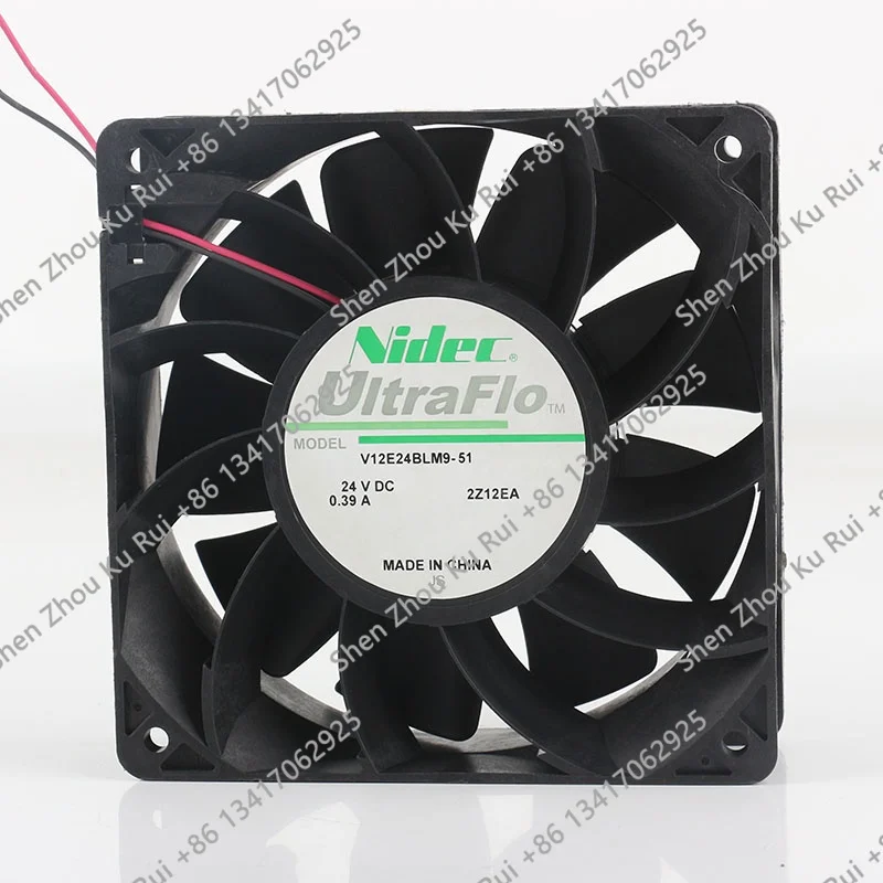 two-wire V12E24BLM9-51 Cooling fan Nidec 5V 12V 48V DC 24V 0.39A AC EC 12038 120X120X38MM 12CM Inverter Server chassis cabinet
two-wire V12E24BLM9-51 Cooling fan Nidec 5V 12V 48V DC 24V 0.39A AC EC 12038 120X120X38MM 12CM Inverter Server chassis cabinet