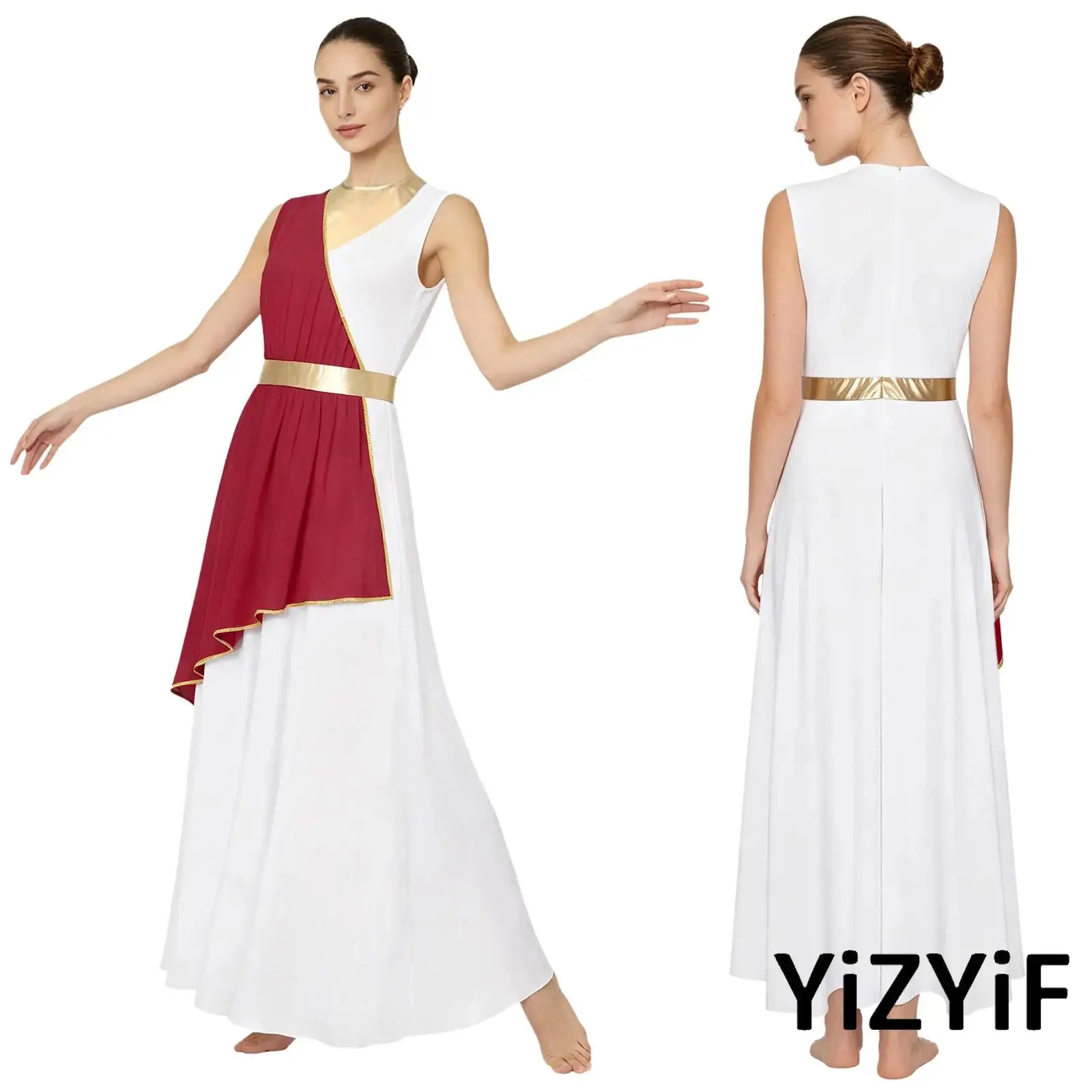 Womens Lyrical Ballet Dance Dress Outfit Elegant Female Worship Liturgical Dance Costume Modern Contemporary Dance Dancewear
Womens Lyrical Ballet Dance Dress Outfit Elegant Female Worship Liturgical Dance Costume Modern Contemporary Dance Dancewear