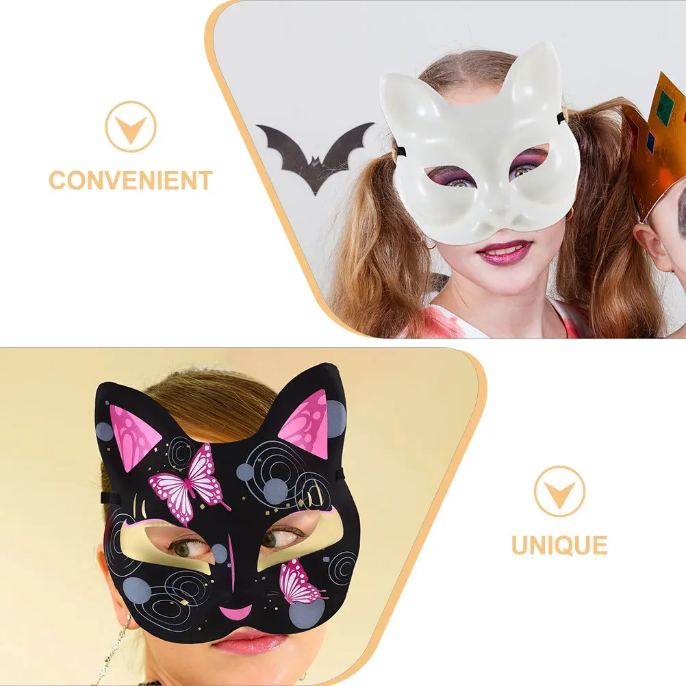 6 шт., маскарадные маски с лисой, пустые неокрашенные маски «сделай сам», для костюмированной вечеринки, карнавала, косплея, подарок, маскарадная маска, маска для косплея 
6 шт., маскарадные маски с лисой, пустые неокрашенные маски «сделай сам», для костюмированной вечеринки, карнавала, косплея, подарок, маскарадная маска, маска для косплея