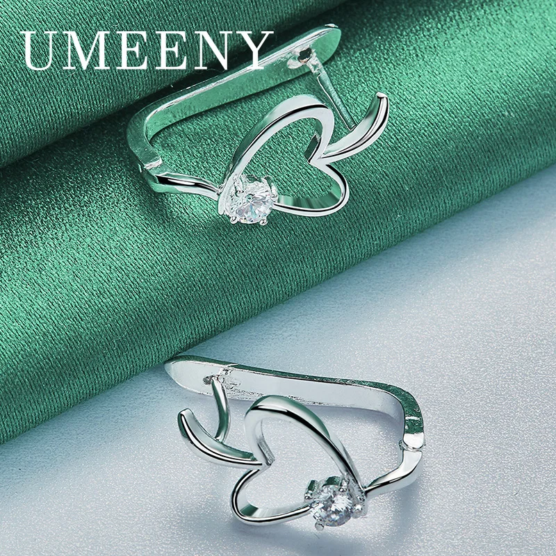 Luxury 925 Sterling Silver Women's Exquisite Heart Shaped Zirconia Ear Clip Fashion Wedding Jewelry Gift Party Accessories
Luxury 925 Sterling Silver Women's Exquisite Heart Shaped Zirconia Ear Clip Fashion Wedding Jewelry Gift Party Accessories
