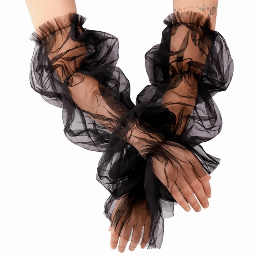 Elegant Lace Mesh Wedding Arm Sleeves Bubble Sleeves Long Gloves Bubble Sleeves Puff Sleeves Fake Sleeves Sunscreen Cover
Elegant Lace Mesh Wedding Arm Sleeves Bubble Sleeves Long Gloves Bubble Sleeves Puff Sleeves Fake Sleeves Sunscreen Cover