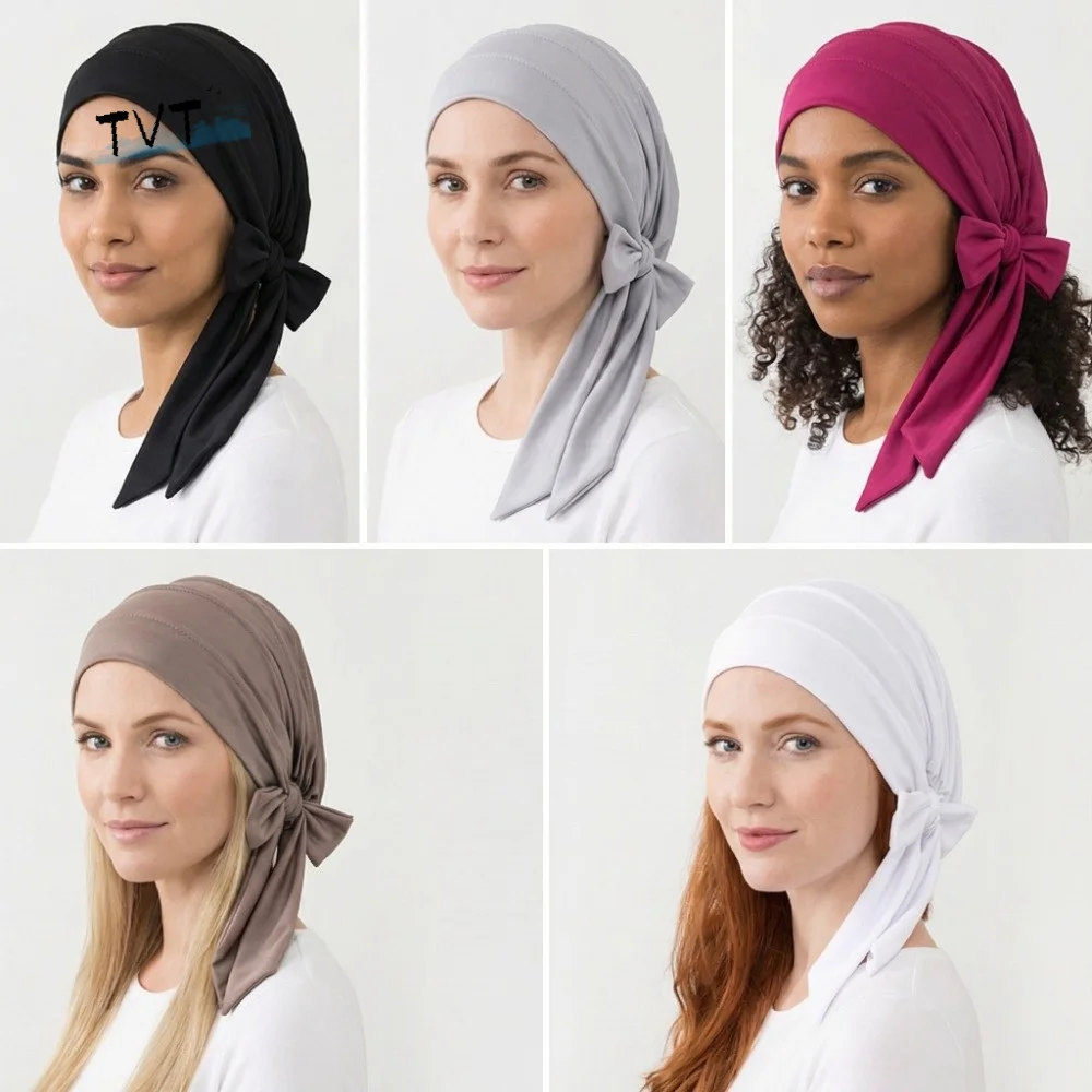Arab Wrap Solid Color Headscarf Hat Breathable Long Tail Chemo Hat Pre-Tied Stretch Inner Hat Islamic Use
Arab Wrap Solid Color Headscarf Hat Breathable Long Tail Chemo Hat Pre-Tied Stretch Inner Hat Islamic Use
