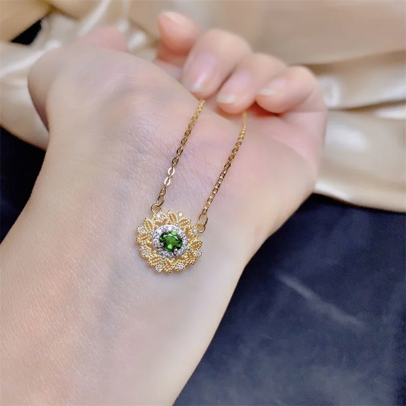 Natural Diopside Real 925 Silver Necklace Pendant Birthday Gift Anniversary Fine Elegant Jewelry with Certificate
Natural Diopside Real 925 Silver Necklace Pendant Birthday Gift Anniversary Fine Elegant Jewelry with Certificate