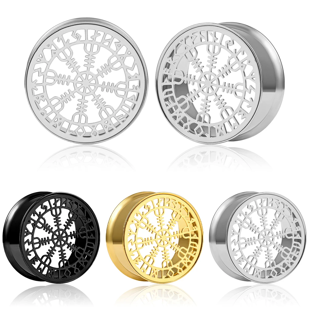 Vankula 2PCS Stainless Steel New Arrival Rune Ear Gauges Tunnels Expander Piercing Men Women Body Jewelry Plugs Stretcher
Vankula 2PCS Stainless Steel New Arrival Rune Ear Gauges Tunnels Expander Piercing Men Women Body Jewelry Plugs Stretcher
