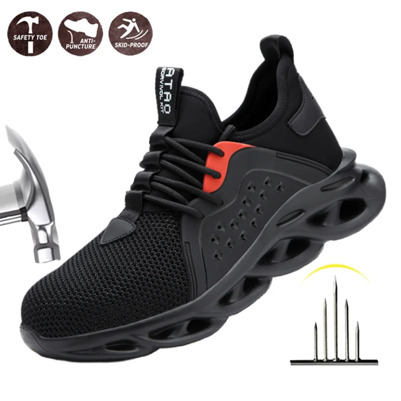 Steel Toe Lightweight Breathable Sneakers for men Anti-puncture Indestructible Safety Shoes Non Slip Security Protective Shoes
Steel Toe Lightweight Breathable Sneakers for men Anti-puncture Indestructible Safety Shoes Non Slip Security Protective Shoes