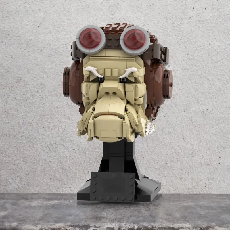 723 шт. The Mandalorians Kuiil Head Moc строительные блоки комплект для строительства шлема с подставкой для дисплея, коллекционное издание скульптура
723 шт. The Mandalorians Kuiil Head Moc строительные блоки комплект для строительства шлема с подставкой для дисплея, коллекционное издание скульптура