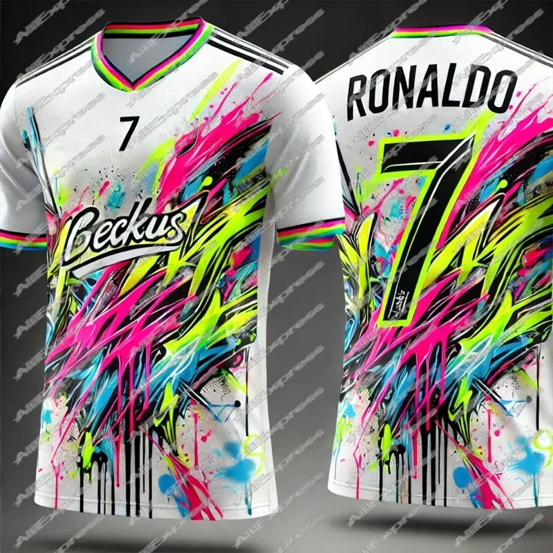 Trendy AI New Ronaldo Graffiti Men's and Women's Sports T-shirt Youth Outdoor Breathable Fast Drying Training Plus Size Jersey
Trendy AI New Ronaldo Graffiti Men's and Women's Sports T-shirt Youth Outdoor Breathable Fast Drying Training Plus Size Jersey