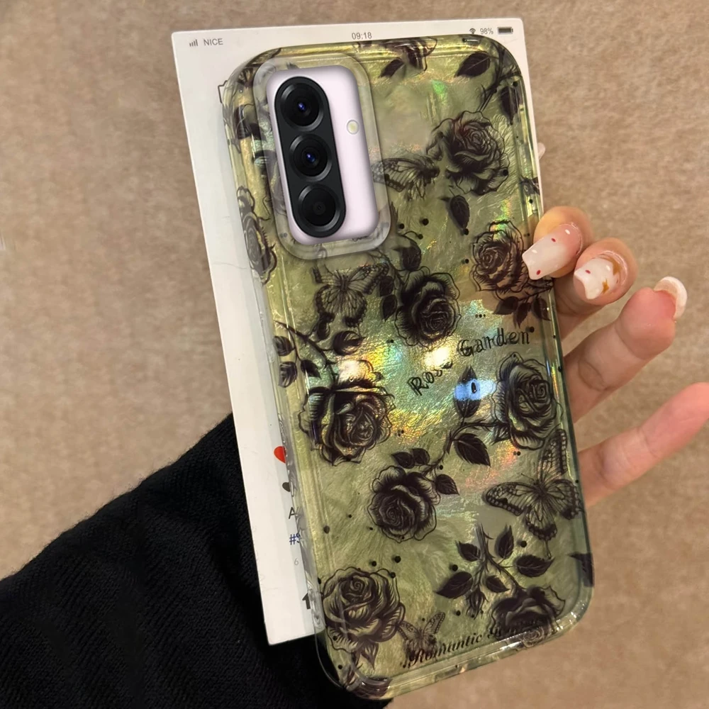 Retro Black Rose Green Glacier Texture Phone Cases For Samsung Galaxy A56 A17 A57 A37 A16 A36 A55 A54 A35 A34 A26 A25 Cover
Retro Black Rose Green Glacier Texture Phone Cases For Samsung Galaxy A56 A17 A57 A37 A16 A36 A55 A54 A35 A34 A26 A25 Cover