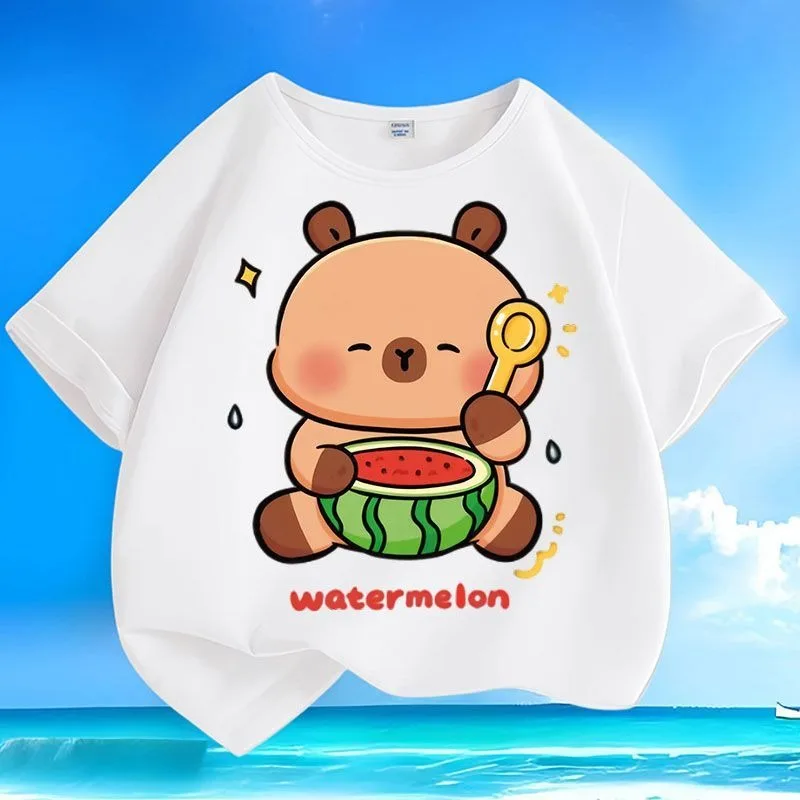 Limited Time Hot Sale Cartoon Capybara Kids T-shirt Boys Girls Comfortable Machine Washable Wrinkle-resistant Versatile Tops
Limited Time Hot Sale Cartoon Capybara Kids T-shirt Boys Girls Comfortable Machine Washable Wrinkle-resistant Versatile Tops