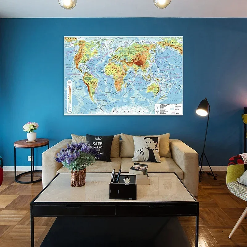 Map of The World 225*150cm In Russian Wall Decor Classic Edition World Wall Maps Canvas Wallpapers Vintage Decor Travel Gift
Map of The World 225*150cm In Russian Wall Decor Classic Edition World Wall Maps Canvas Wallpapers Vintage Decor Travel Gift