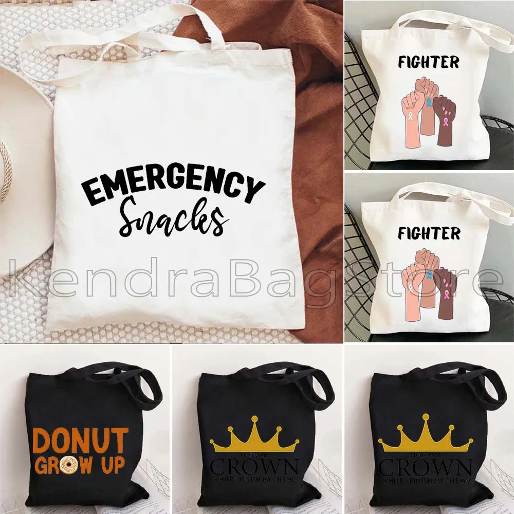 Funny Gifts Cancer Fighter Emergency Snacks Pouch Print Casual Style Multi-Purpose Storage Bag Canvas Shopper Tote Bag Handbag
Funny Gifts Cancer Fighter Emergency Snacks Pouch Print Casual Style Multi-Purpose Storage Bag Canvas Shopper Tote Bag Handbag