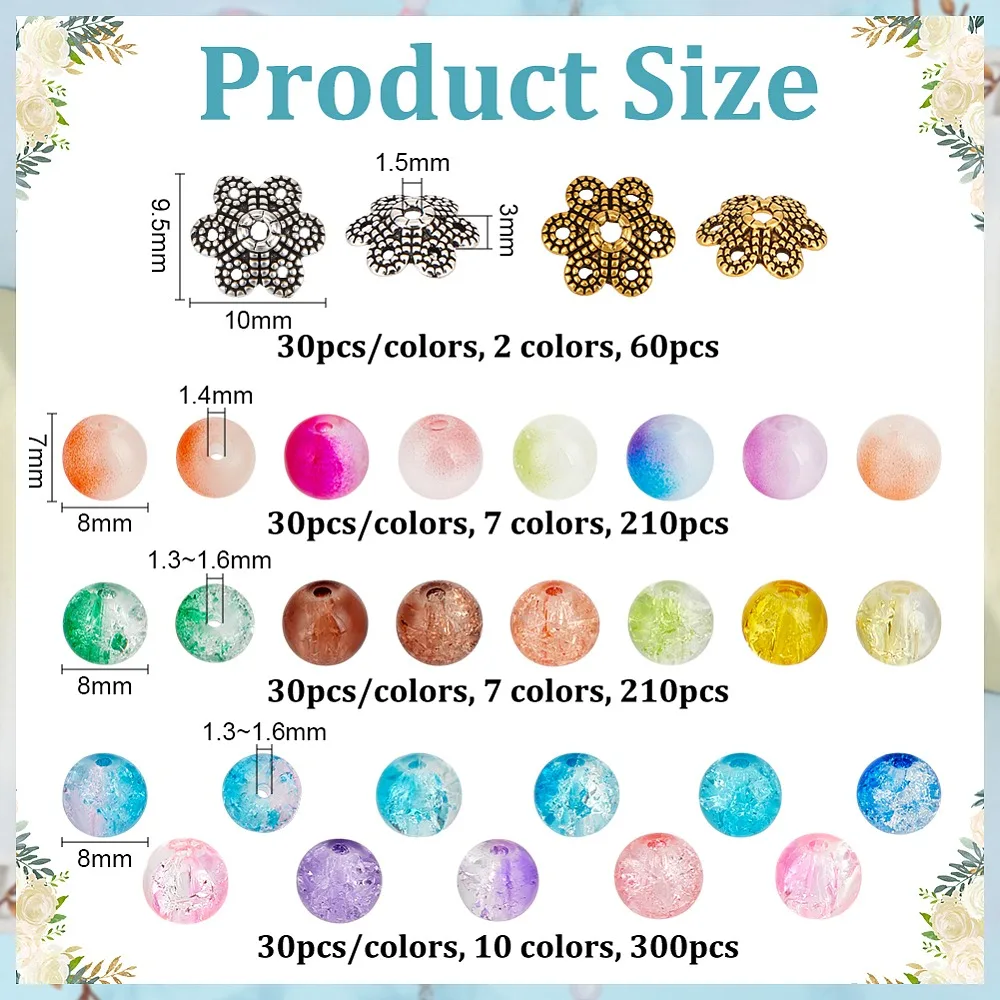 780Pcs Two Tone Glass Glass Beads Round Mixed Color 8x7mm Hole: 1.4mm
780Pcs Two Tone Glass Glass Beads Round Mixed Color 8x7mm Hole: 1.4mm