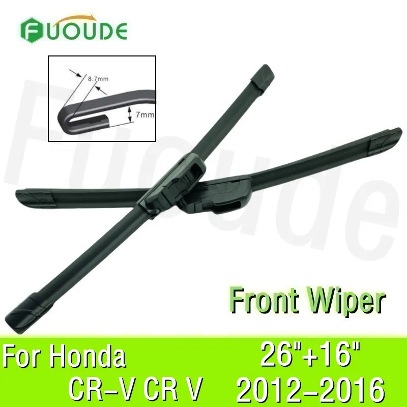 Wiper Blade For Honda CR-V CRV 26"+16" Car Windshield Windscreen Rubber 2012 2013 2014 2015 2016
Wiper Blade For Honda CR-V CRV 26"+16" Car Windshield Windscreen Rubber 2012 2013 2014 2015 2016
