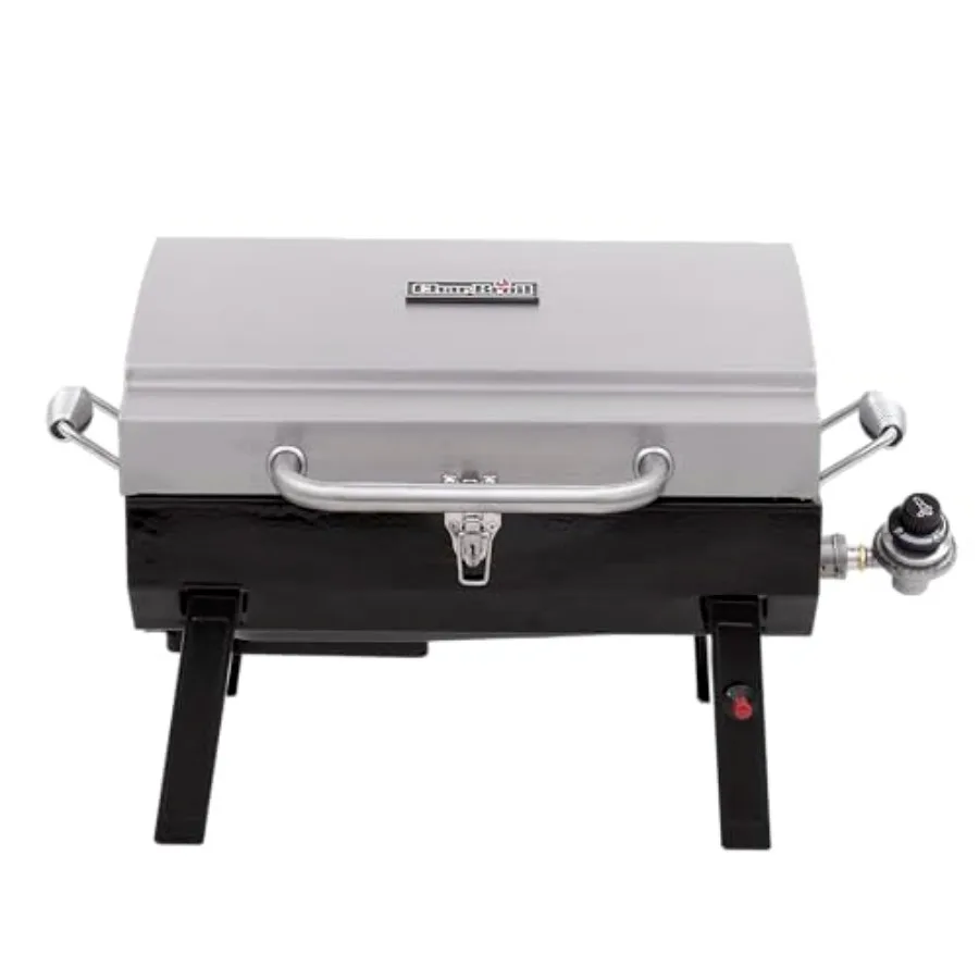 1-Burner Portable Gas Grill for outdoor cooking, stainless steel construction, black finish, compact and lightweight design
1-Burner Portable Gas Grill for outdoor cooking, stainless steel construction, black finish, compact and lightweight design