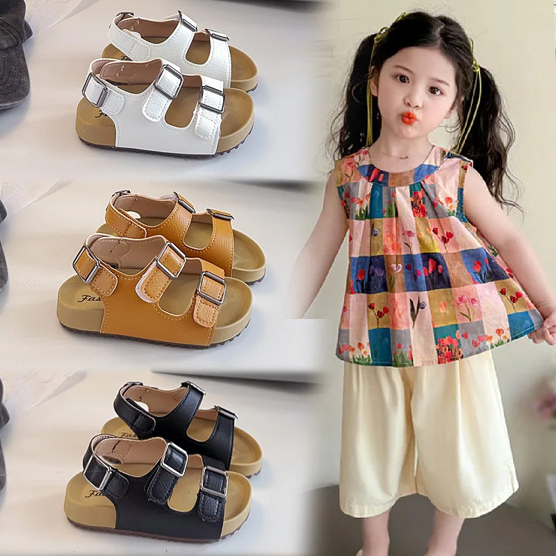 Children Sandals Retro Style Soft Sole Girls Beach Shoes Versatile Non-slip 2026 Summer New Fashion Boys Casual Shoes Trendy
Children Sandals Retro Style Soft Sole Girls Beach Shoes Versatile Non-slip 2026 Summer New Fashion Boys Casual Shoes Trendy
