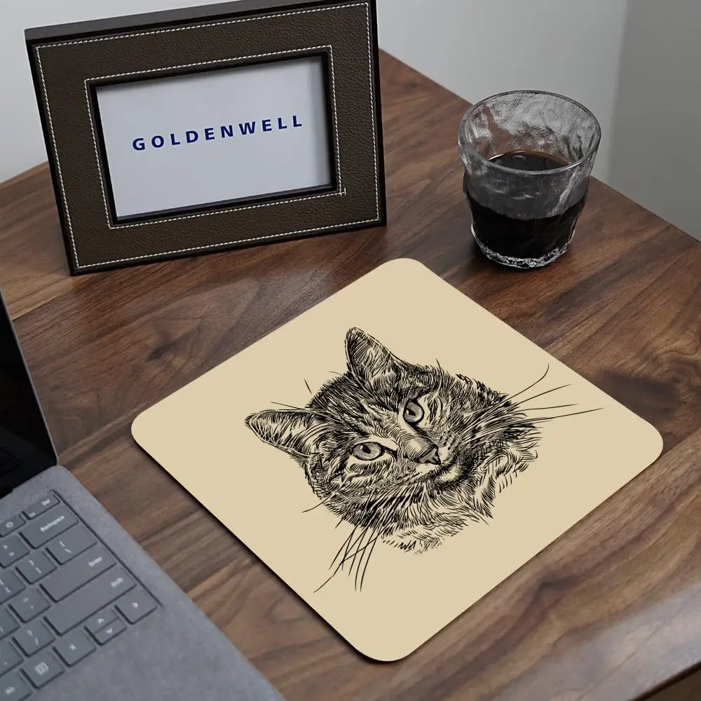 Cat Mouse Pad Kitten Gaming Mousepad Cute Beige Hand Drawn Sketch Line Art Drawing Thick Computer Keyboard Small Desk Mat
Cat Mouse Pad Kitten Gaming Mousepad Cute Beige Hand Drawn Sketch Line Art Drawing Thick Computer Keyboard Small Desk Mat
