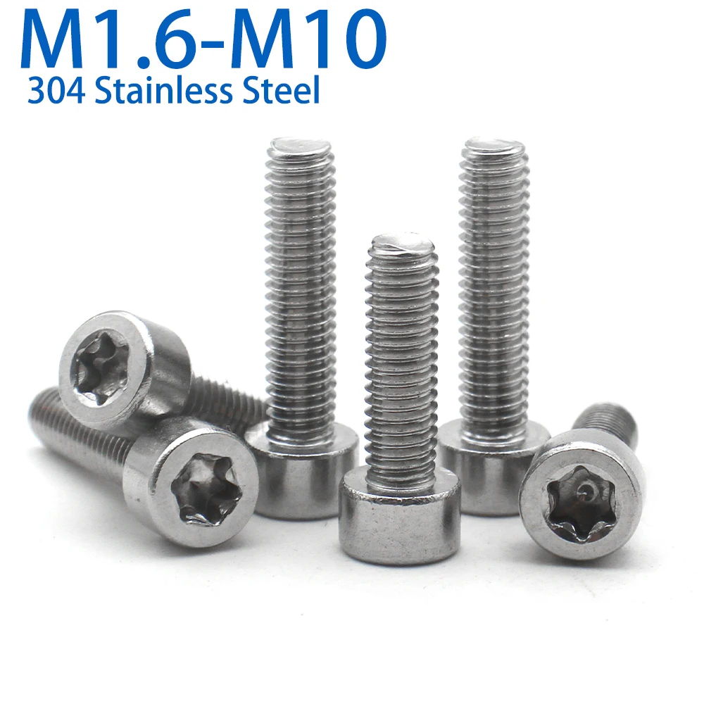 110-5PCS M1.6 M2 M2.5 M3 M4 M5 M6 M8 M10 304 Stainless Steel Six-Lobe Torx Socket Cap Screws GB2671.2 For Electronics,Machinery
110-5PCS M1.6 M2 M2.5 M3 M4 M5 M6 M8 M10 304 Stainless Steel Six-Lobe Torx Socket Cap Screws GB2671.2 For Electronics,Machinery