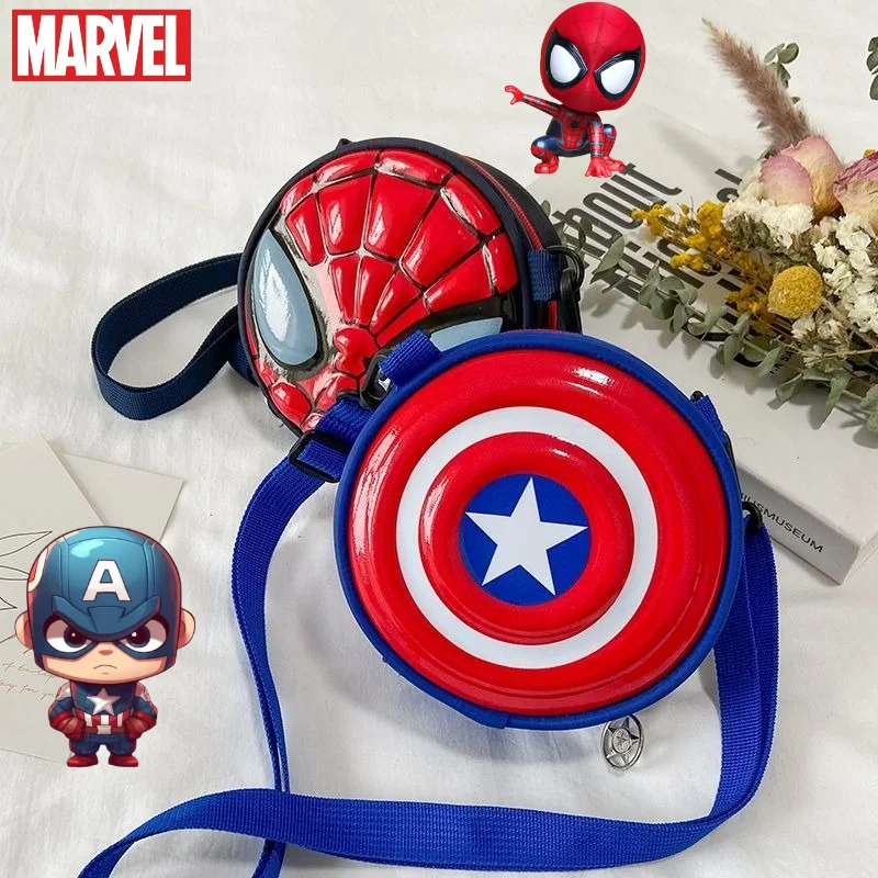 Marvel Captain America Spiderman Children's New Cute Creative Anime Cartoon Pattern One Shoulder Crossbody Round Coin Purse
Marvel Captain America Spiderman Children's New Cute Creative Anime Cartoon Pattern One Shoulder Crossbody Round Coin Purse