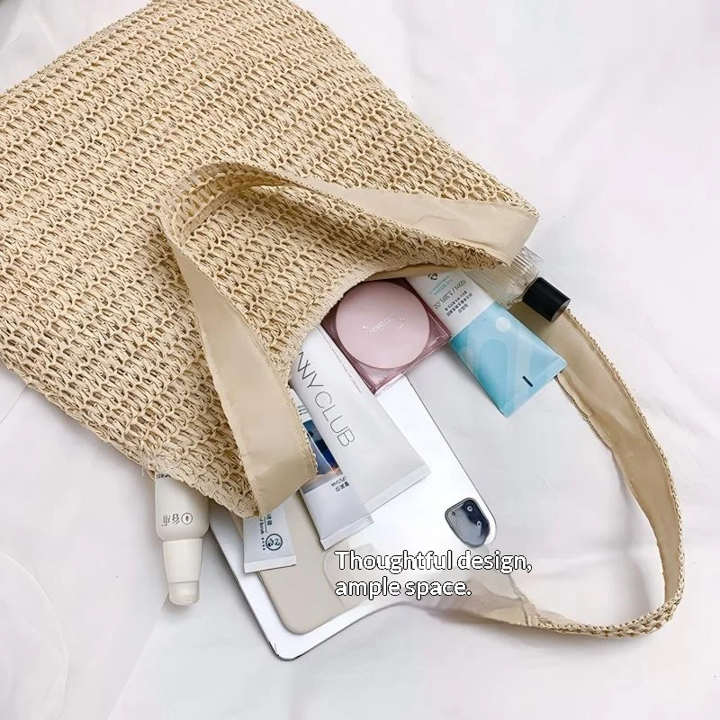 Fashion Rattan Women Shoulder Bags Woven Female Handbags Large Capacity Summer Beach Straw Bags Casual Tote Purses 4 S7fc384499caf4159ae5aed4117680551T
