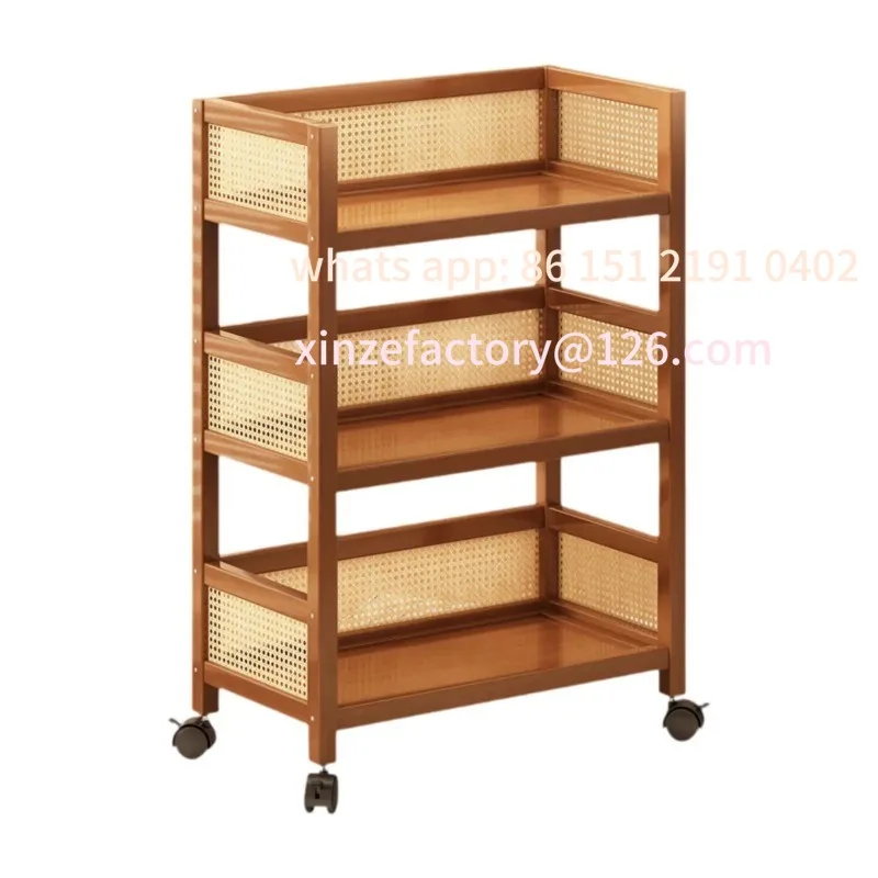 Customizable Rolling Utility Cart Storage Trolley 3 Tier Multifunctional Movable Rolling Book Cart Book Storage Rack for Living
Customizable Rolling Utility Cart Storage Trolley 3 Tier Multifunctional Movable Rolling Book Cart Book Storage Rack for Living