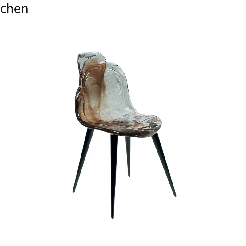 ZML light luxury resin dining chair modern chair transparent back chair villa hotel furniture
ZML light luxury resin dining chair modern chair transparent back chair villa hotel furniture