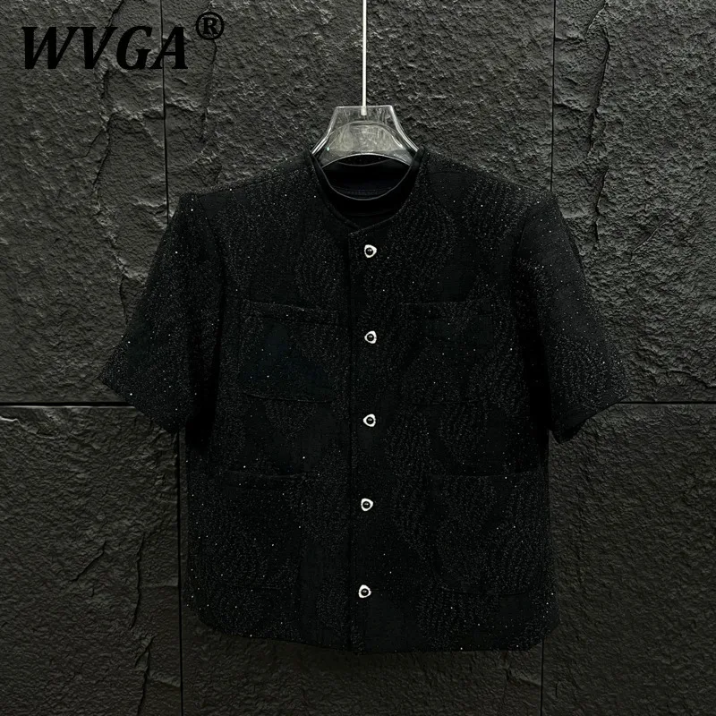 WVGA Summer New Man Hot Diamond Printed Pattern Trendy Short Sleeve Jacket Niche Chic Casual Padded Shoulder Coats Ins Y2K W9236
WVGA Summer New Man Hot Diamond Printed Pattern Trendy Short Sleeve Jacket Niche Chic Casual Padded Shoulder Coats Ins Y2K W9236