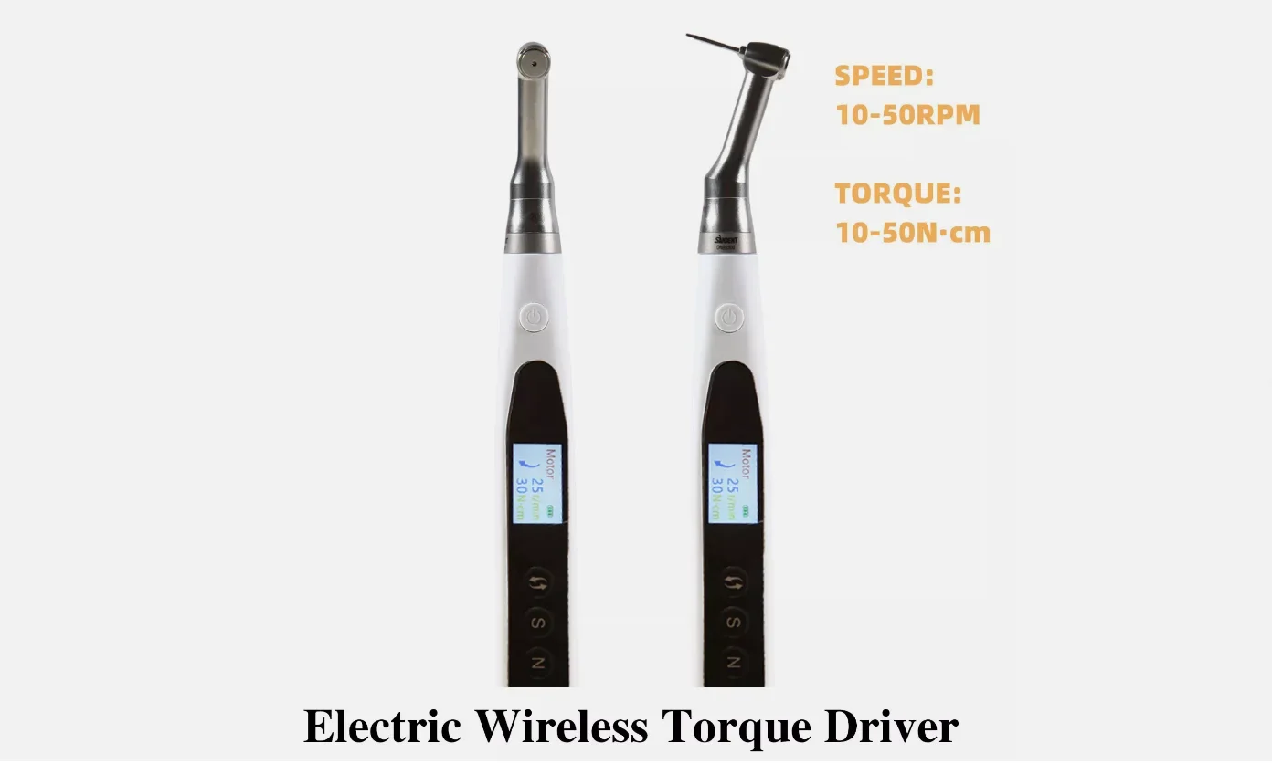 Dental Electric Wireless Torque Driver Implant Torque Wrench Micro ortho Screw Torque driver Upgraded to 50N Newly one
Dental Electric Wireless Torque Driver Implant Torque Wrench Micro ortho Screw Torque driver Upgraded to 50N Newly one
