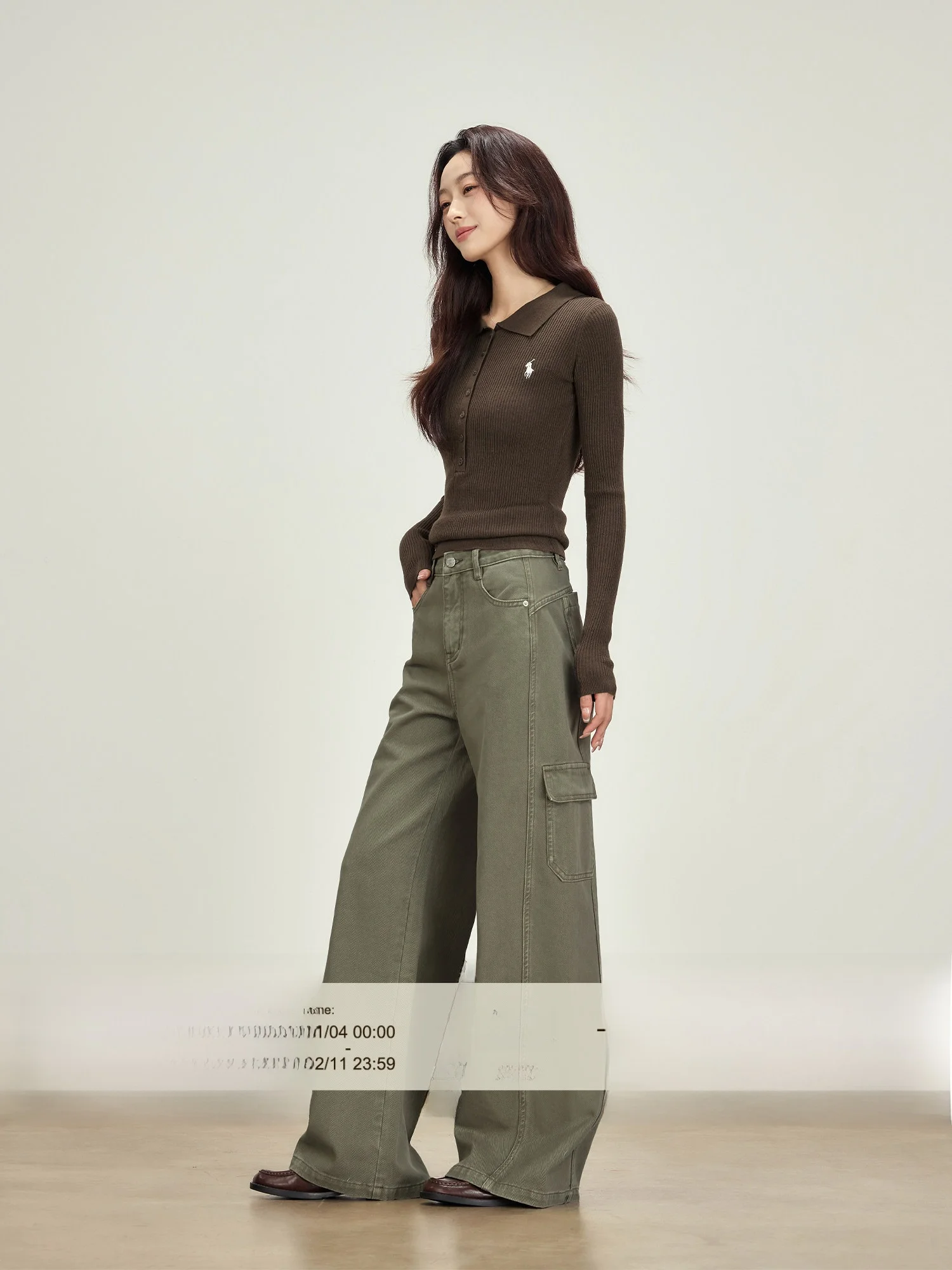 een Cotton Denim Pants High Waist Wide Leg Loose Straight Workwear Trousers for Women Spring Season Simple Sle
een Cotton Denim Pants High Waist Wide Leg Loose Straight Workwear Trousers for Women Spring Season Simple Sle