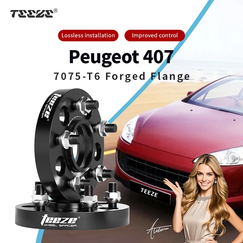 Teeze 2/4 шт. 5x108 CB 65,1 M12 x 1,25 Ступица Центральная черная кованая прокладка для колес для Peugeot 407 Фланцевая пластина 15/20/25/30 мм 
Teeze 2/4 шт. 5x108 CB 65,1 M12 x 1,25 Ступица Центральная черная кованая прокладка для колес для Peugeot 407 Фланцевая пластина 15/20/25/30 мм