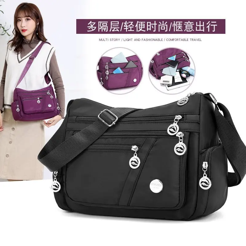 Women Nylon Waterproof Bag Messenger Bags For Lady Crossbody Large Capacity Travel Shoulder Bag Casual Handbags High Quality
Women Nylon Waterproof Bag Messenger Bags For Lady Crossbody Large Capacity Travel Shoulder Bag Casual Handbags High Quality