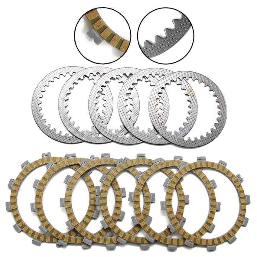 Clutch Friction Disc Plate Kit For Suzuki RM125 GP100 RM100 GP125 TS125 TU125 TS250 N/T OEM:21451-19A00/21451-28000 /21451-01B40
Clutch Friction Disc Plate Kit For Suzuki RM125 GP100 RM100 GP125 TS125 TU125 TS250 N/T OEM:21451-19A00/21451-28000 /21451-01B40