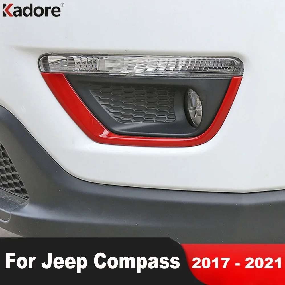 For Jeep Compass 2017 2018 2019 2020 2021 Red Front Fog Light Lamp Cover Trim Foglight Foglamp Frame Trims Car Accessories
For Jeep Compass 2017 2018 2019 2020 2021 Red Front Fog Light Lamp Cover Trim Foglight Foglamp Frame Trims Car Accessories
