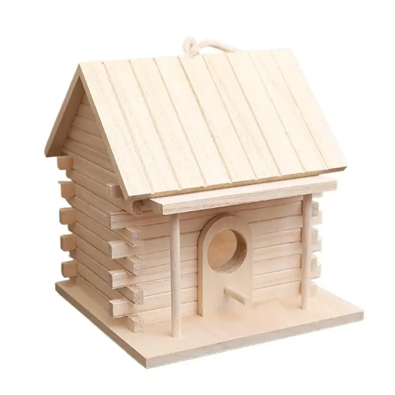 Outdoor Wood Bird House Decorative Parrot House Hangable Lovebird Nesting Box For Garden Yard Decoration Outside Birdhouse
Outdoor Wood Bird House Decorative Parrot House Hangable Lovebird Nesting Box For Garden Yard Decoration Outside Birdhouse