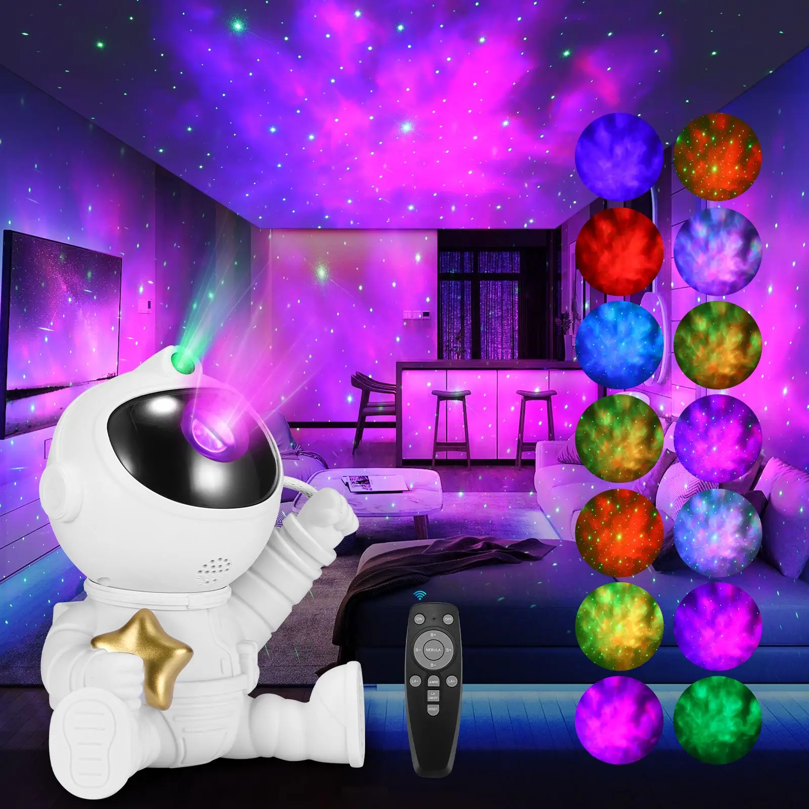 Christmas Gift Astronaut Projector Lamp Galaxy Star LED Night Light With Remote Control Romantic Ceiling Projectors Decoration
Christmas Gift Astronaut Projector Lamp Galaxy Star LED Night Light With Remote Control Romantic Ceiling Projectors Decoration
