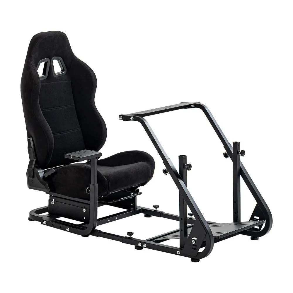 Marada Racing Simulator Cockpit with Black Seat Fit for Fanatec/PXN/Thrustmaster/Logitech G25 G27 G29 G920
Marada Racing Simulator Cockpit with Black Seat Fit for Fanatec/PXN/Thrustmaster/Logitech G25 G27 G29 G920