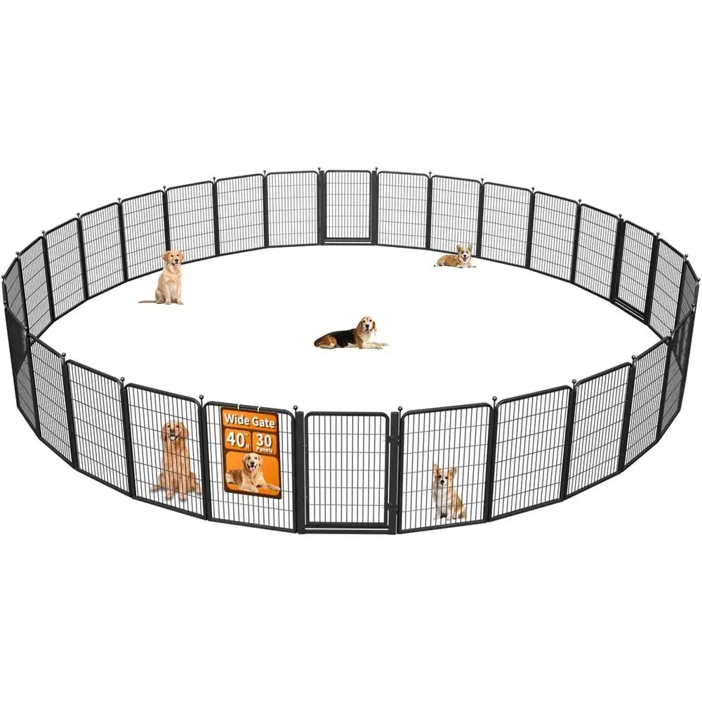 Портативный уличный манеж для собак, 40 высоких, 30 панелей для упражнений для домашних животных для маленьких и больших собак, идеально подходит для автофургонов, кемпинга, двора и гаража
Портативный уличный манеж для собак, 40 высоких, 30 панелей для упражнений для домашних животных для маленьких и больших собак, идеально подходит для автофургонов, кемпинга, двора и гаража