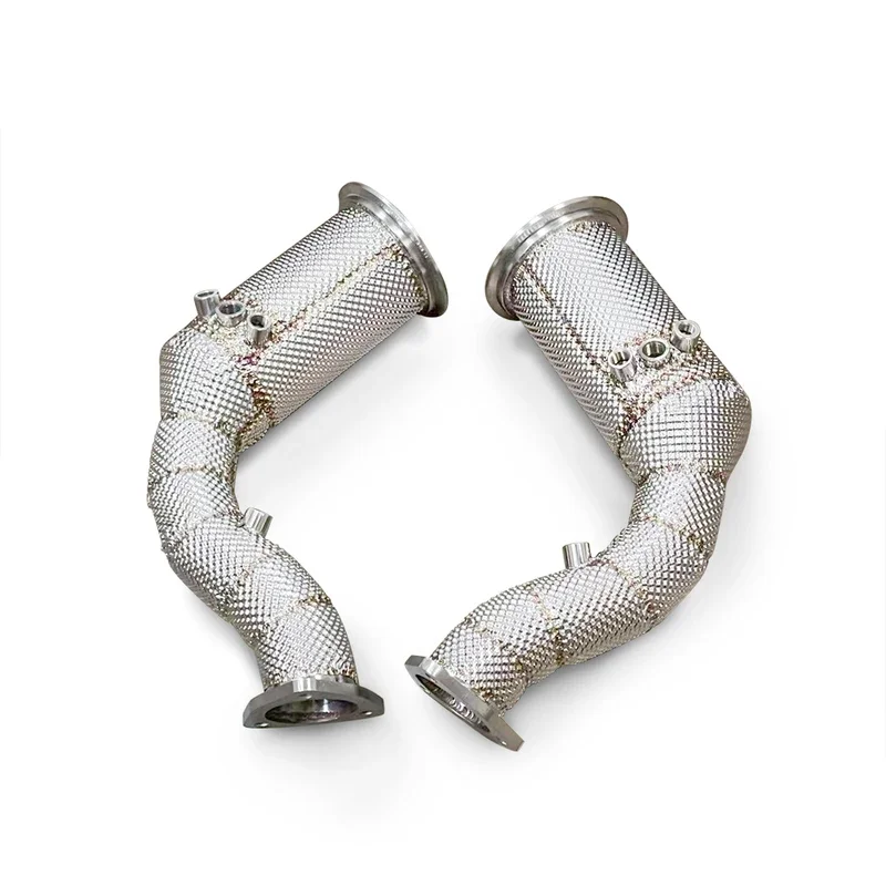 Performance Exhaust Downpipe with Heat Shield for Porsche Cayenne Coupe Turbo GT 4.0T 2022-2024 Stainless Steel Decat Pipe
Performance Exhaust Downpipe with Heat Shield for Porsche Cayenne Coupe Turbo GT 4.0T 2022-2024 Stainless Steel Decat Pipe