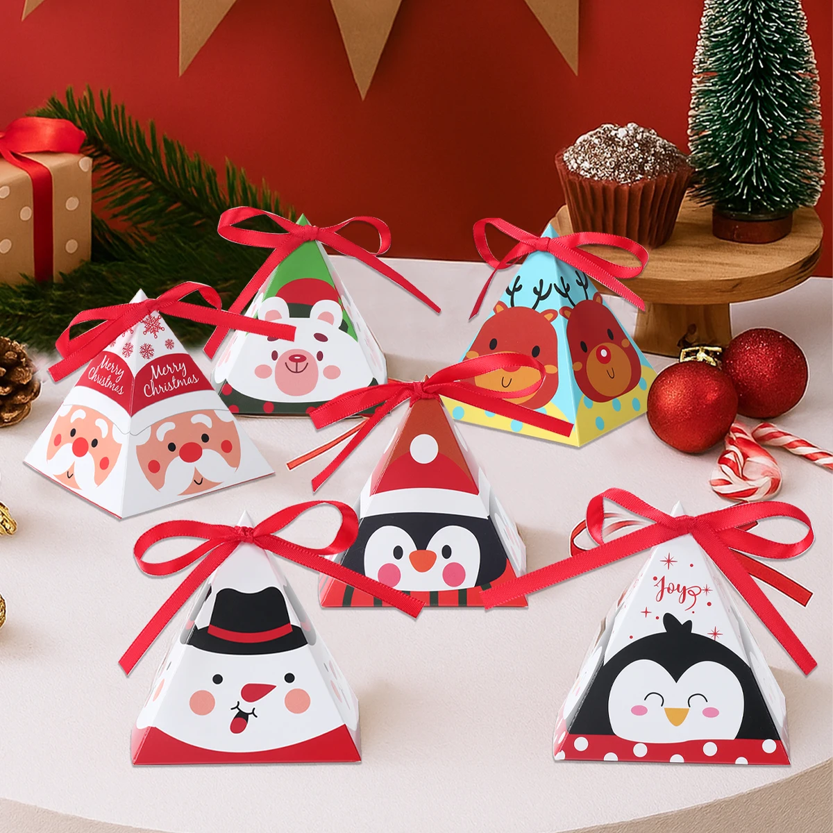 Christmas Triangle Gift Boxes Merry Christmas Decoration for Home 2025 Xmas Candy Gift Box Ornament Navidad Natal New Year Gifts
Christmas Triangle Gift Boxes Merry Christmas Decoration for Home 2025 Xmas Candy Gift Box Ornament Navidad Natal New Year Gifts