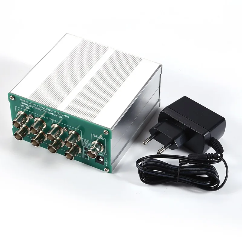Latest Version by BG7TBL with OCXO benchmark frequency standard 8 port output 10MHz Distribution amplifier
Latest Version by BG7TBL with OCXO benchmark frequency standard 8 port output 10MHz Distribution amplifier