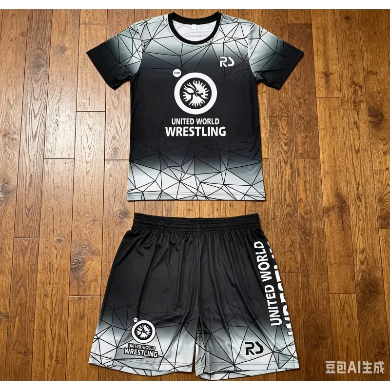2026 New Men World Wrestling Team Sportswear Set Short Sleeve T Shirt and Shorts for Workout Lightweight Moisture Wicking
2026 New Men World Wrestling Team Sportswear Set Short Sleeve T Shirt and Shorts for Workout Lightweight Moisture Wicking