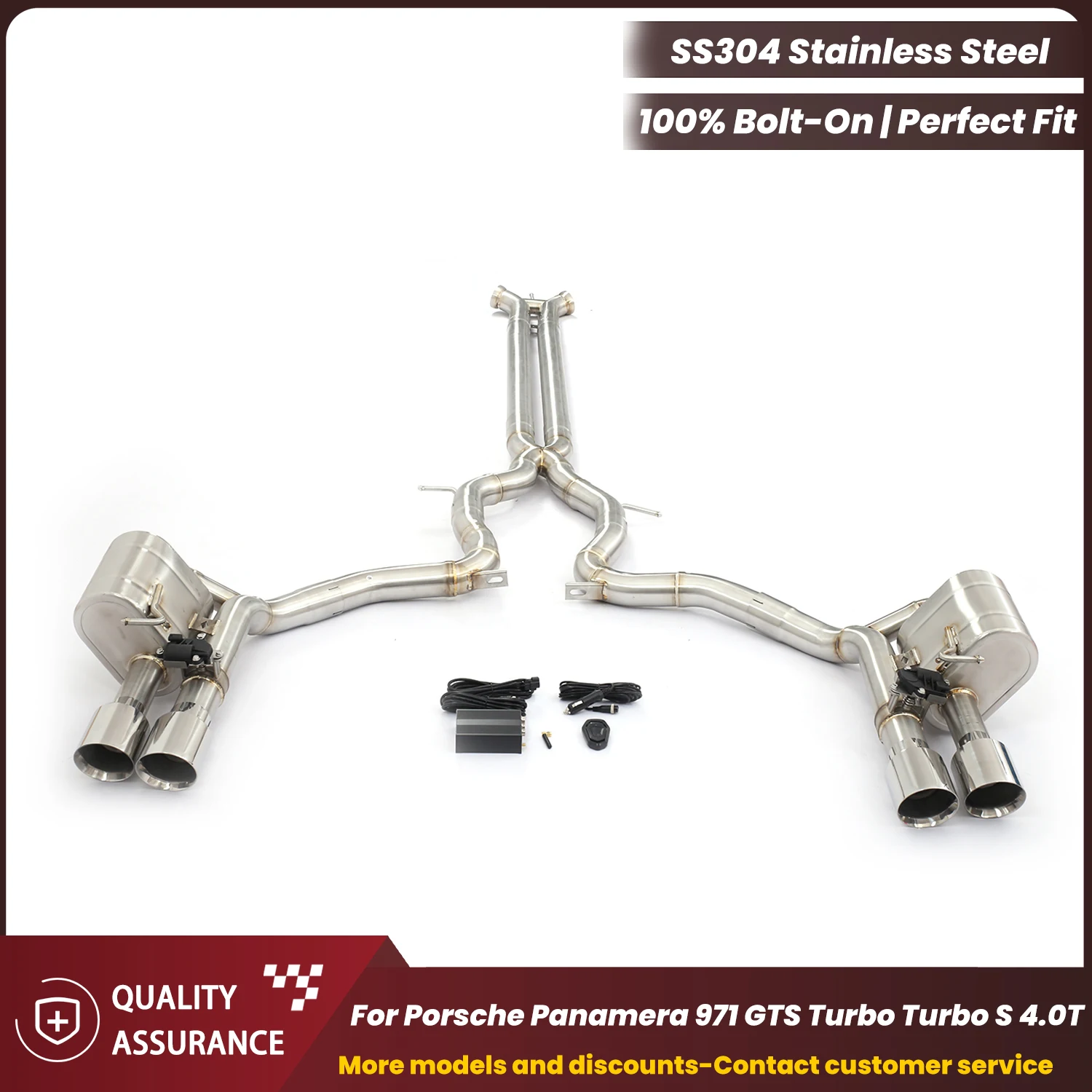 ECCF Sporty Catback Exhaust for Porsche Panamera 971 GTS Turbo Turbo S 4.0T Aggressive Exhaust Sound Performance Upgrade
ECCF Sporty Catback Exhaust for Porsche Panamera 971 GTS Turbo Turbo S 4.0T Aggressive Exhaust Sound Performance Upgrade